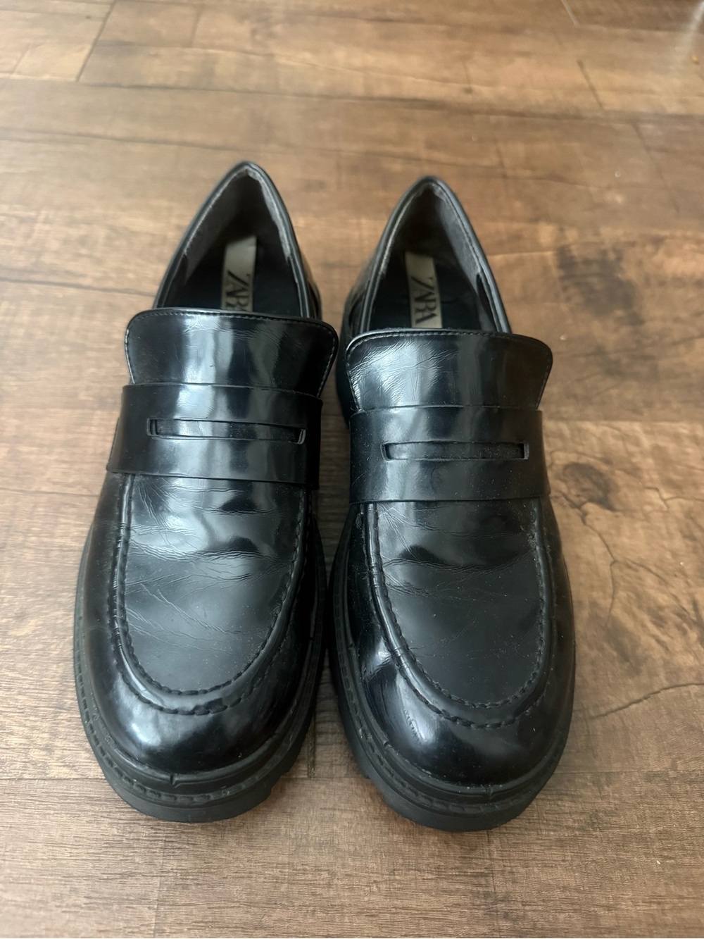 Zara Patent Loafers